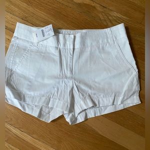 NWT J CREW WHITE CHINO SHORTS